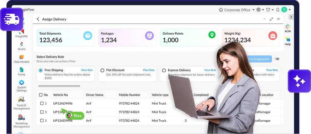 Início 21 Projete seu aplicativo móvel de logística em minutos — LogixFlow