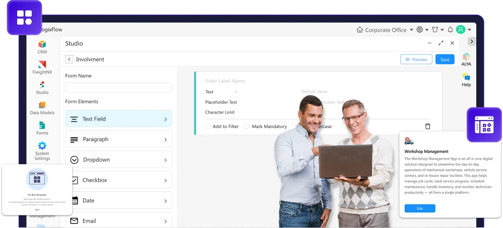 Início 13 Projete seu aplicativo móvel de logística em minutos — LogixFlow